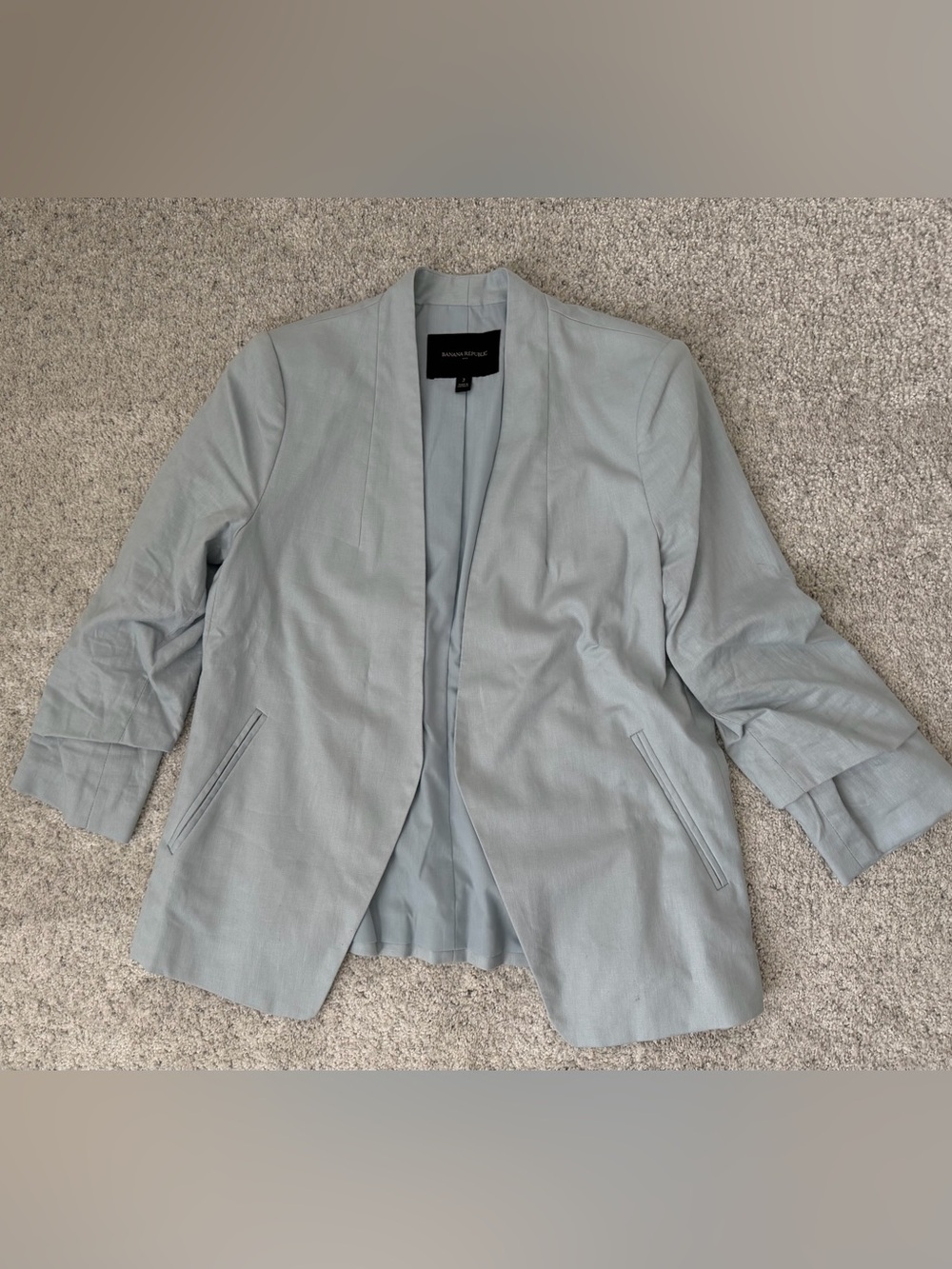 Banana Republic Pale Blue Women's Open Blazer
